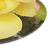 Gele Rosebud Chopping Board Snijplank (Hoek)