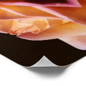 Gele Rosebud Flower Mirrored Art Getint Poster (Hoek)