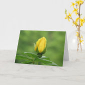 Gele rosebud kaart (Gele Bloem)