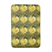 Gele Rosebuds badmat (Voorkant Verticaal)