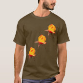 Gele rosebuds Bloed Natuur T-shirt (Voorkant)