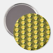 Gele rosebuds Magnet (Voorkant / Achterkant)
