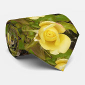 Gele rosebuds stropdas (Opgerold)