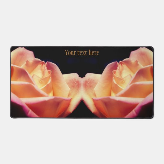 Gele rosebudventilator, gekleurd bureaumat (Voorkant)