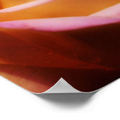 Gele rosebudventilator met tint poster (Hoek)