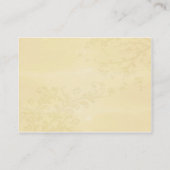 Gele RoseTable Place Card Plaatskaartje (Achterkant)