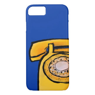 Gele Rotary Phone iPhone 8/7 Hoesje