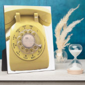 Gele Rotary Phone Fotoplaat (Zijkant)