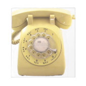 Gele Rotary Phone Notitieblok (Voorkant)