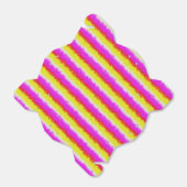 Gele roze Artdeco regenboogstrips Bedankdoosjes (Uitgevouwen)