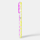 Gele roze Artdeco regenboogstrips Case-Mate iPhone Case (Achterkant / Links)