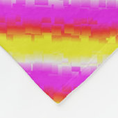 Gele roze Artdeco regenboogstrips Fleece Deken (Hoek)