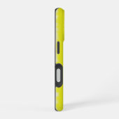 Gele roze Artdeco regenboogstrips iPhone 16 Hoesje (Rechterkant)