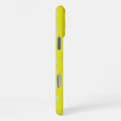 Gele roze Artdeco regenboogstrips iPhone Hoesje (Rechterkant)