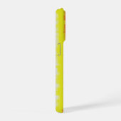 Gele roze Artdeco regenboogstrips iPhone Hoesje (Rechterkant)