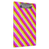 Gele roze Artdeco regenboogstrips Klembord (Rechts)