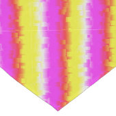 Gele roze Artdeco regenboogstrips Medium Tafelloper (Hoek)