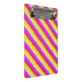 Gele roze Artdeco regenboogstrips Mini Klembord (Schuin)