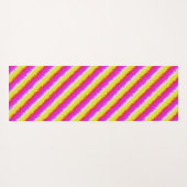 Gele roze Artdeco regenboogstrips Yogamat (Achterkant (horizontaal))