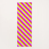 Gele roze Artdeco regenboogstrips Yogamat (Achterkant)