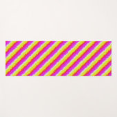 Gele roze Artdeco regenboogstrips Yogamat (Voorkant (horizontaal))