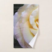 Gele roze bladen bad handdoek (Handdoek)