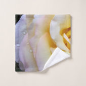Gele roze bladen bad handdoek (Wasdoekje)