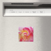 gele roze bladen magneet (Insitu (Vaatwasser))