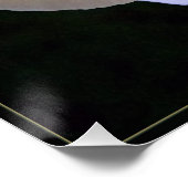 Gele roze bladen perfect poster (Hoek)