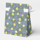 Gele roze en Paarse periwinkle bruiloft Bedankdoosjes (Achterkant)