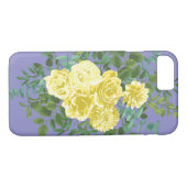 Gele roze en Paarse periwinkle bruiloft Case-Mate iPhone Case (Achterkant (Horizontaal))