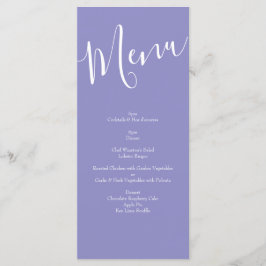 Gele roze en Paarse periwinkle bruiloft Menu