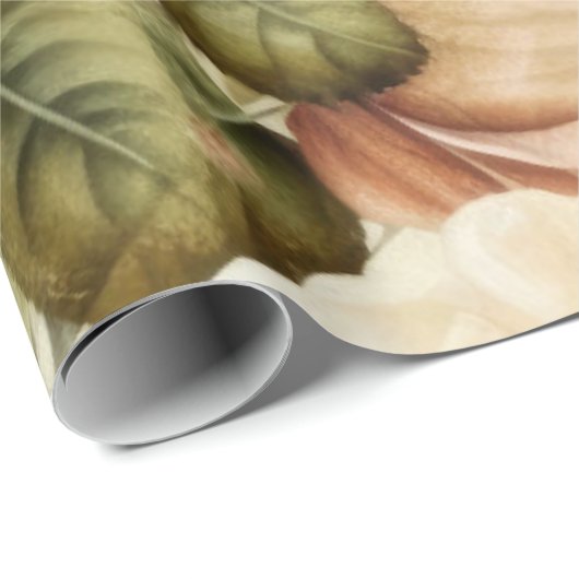  gele roze en witte rozen cadeaupapier (Rol Hoek)