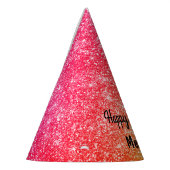 Gele roze goudbruin Glitter Feesthoedjes (Links)