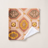 Gele Roze Hongaarse Architectuur Bad Handdoek (Wasdoekje)