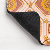 Gele Roze Hongaarse Architectuur Muismat (Hoek)