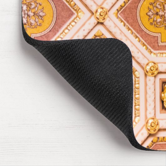 Gele Roze Hongaarse Architectuur Muismat (Hoek)