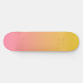 Gele Roze Kleur Persoonlijk Skateboard (Horizontaal)