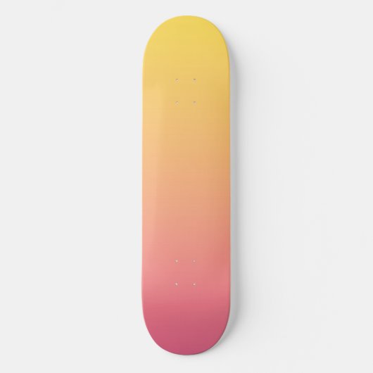 Gele Roze Kleur Persoonlijk Skateboard (Voorkant)