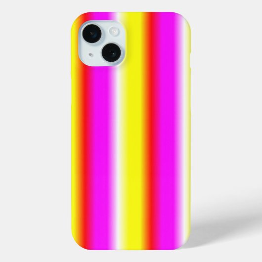 gele roze regenboogstreep Case-Mate iPhone case (Achterkant)