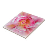 gele roze Roos Tegeltje (Zijkant)