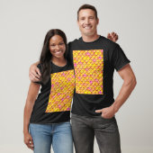 Gele Roze Schubben T-shirt (Unisex)