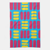 Gele roze strepen theedoek (Verticaal)