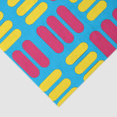 Gele roze strepen tissuepapier (Detail)