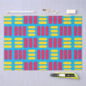 Gele roze strepen tissuepapier (Craft)