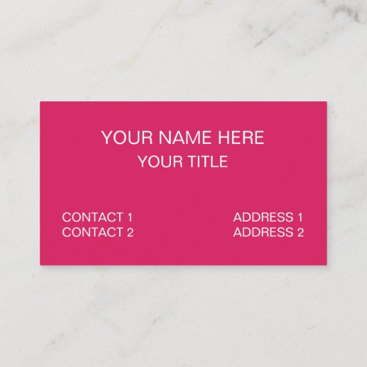 Gele roze strepen visitekaartje (Achterkant)