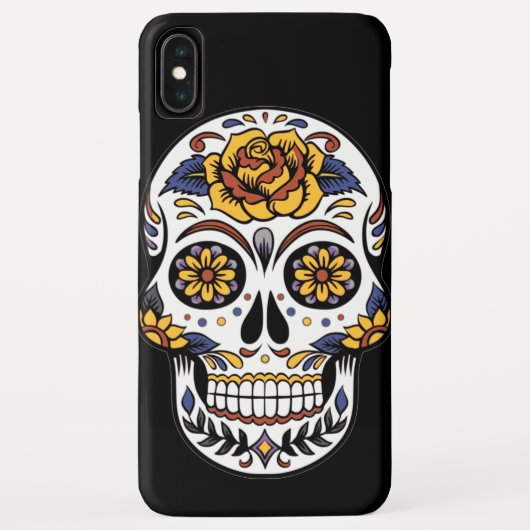 Gele roze Suikerhuid op zwart Case-Mate iPhone Case (Achterkant)
