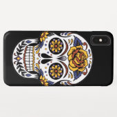 Gele roze Suikerhuid op zwart Case-Mate iPhone Case (Achterkant (horizontaal))