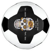 Gele roze Suikerhuid op zwart Voetbal (Gedraaid)