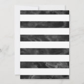 Gele roze, zwarte en witte Waterverf Stripes Kaart (Achterkant)